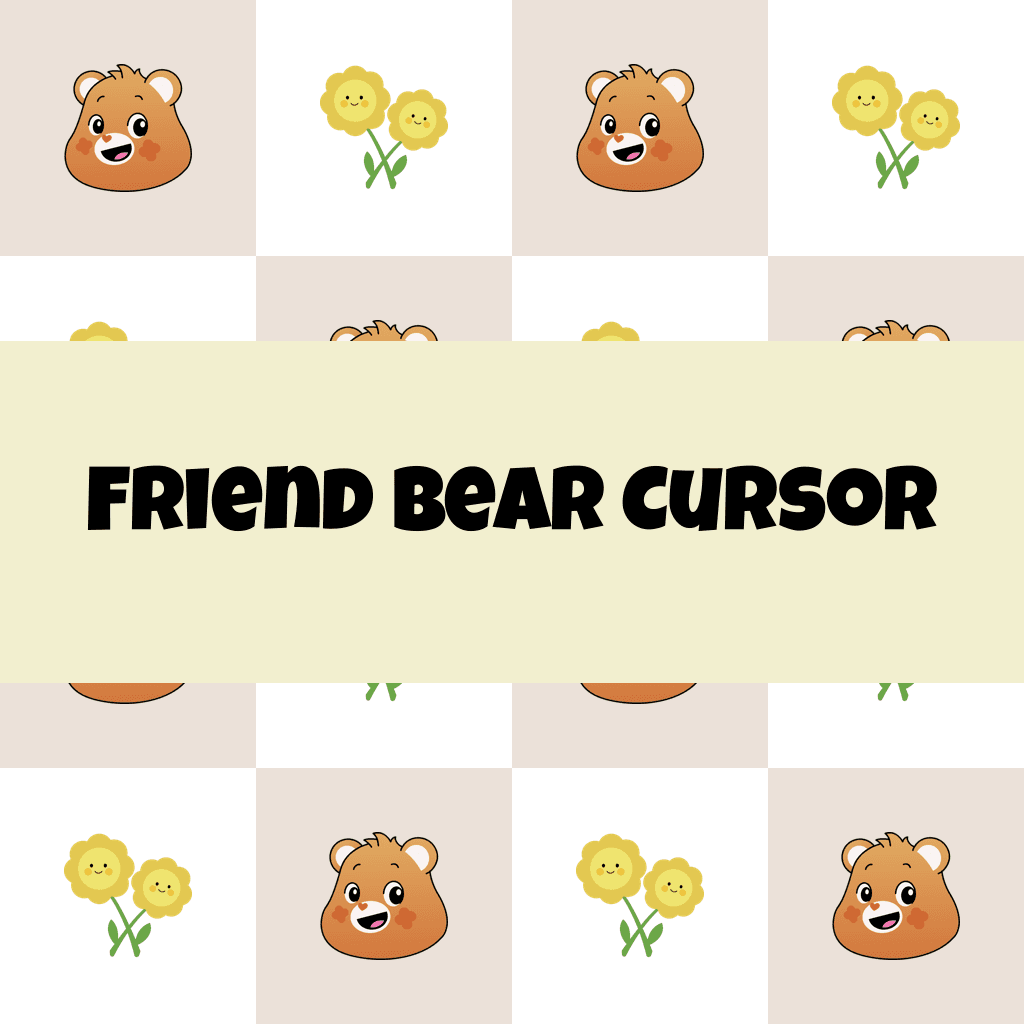 Preview Friend Bear cursor custom cursor pack