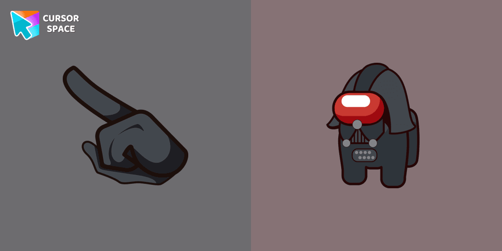 Among Us Darth Vader Character cursor cursor pack